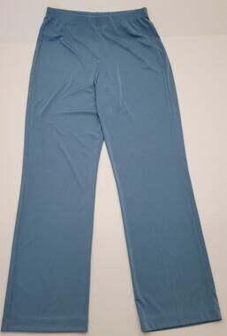 EasyWear by Chico's Size 0 Small Pull On Pants Teal Stretch Straight Leg Slinky